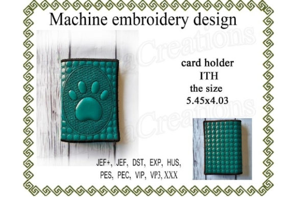 Card Case in the Hoop - Paw