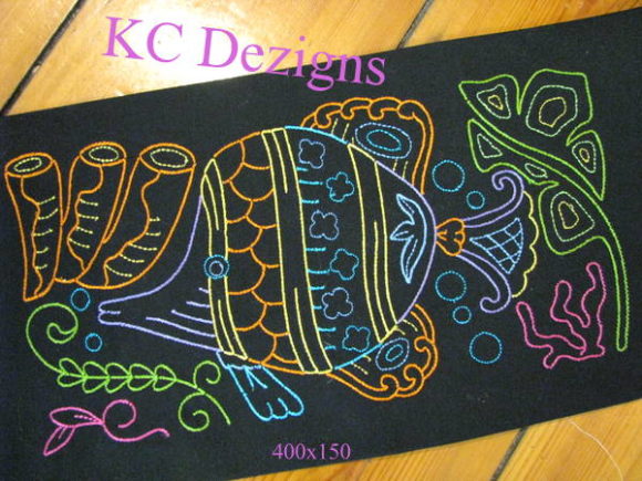 Colourline Fish 02: A Seasonal Embroidery Staple