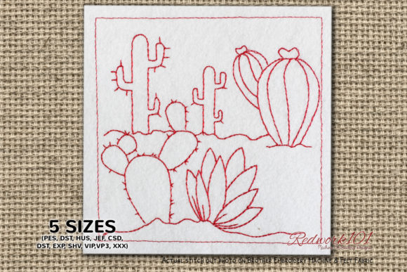 Desert Cactus Embroidery Design Review