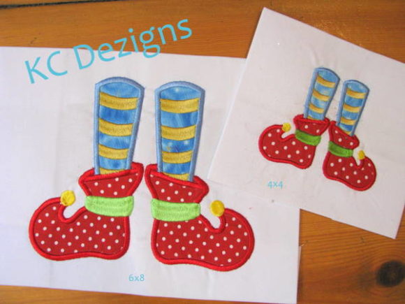Elf Feet: A Charming Christmas Embroidery Design for Personalized Gifts