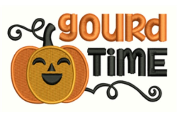 Gourd Time: A Playful Halloween Embroidery Design Worth Stocking
