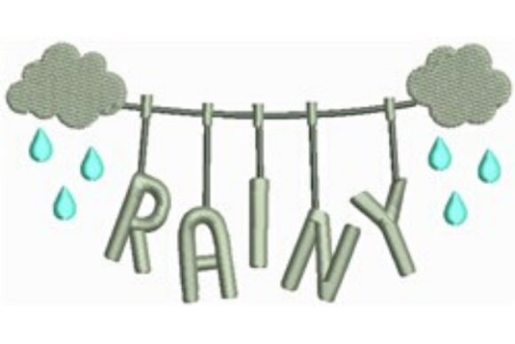 Rainy Clothesline: A Boutique Sweatshirt Embroidery Review