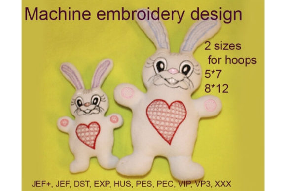 Soft Toy Bunny in the Hoop