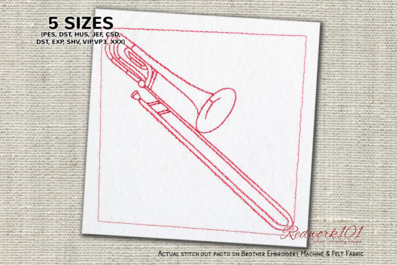 Trombone Embroidery Design Review
